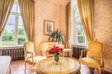 Фото номера Полулюкс с видом на сад Отель Liepupe Manor г. Liepupe 4